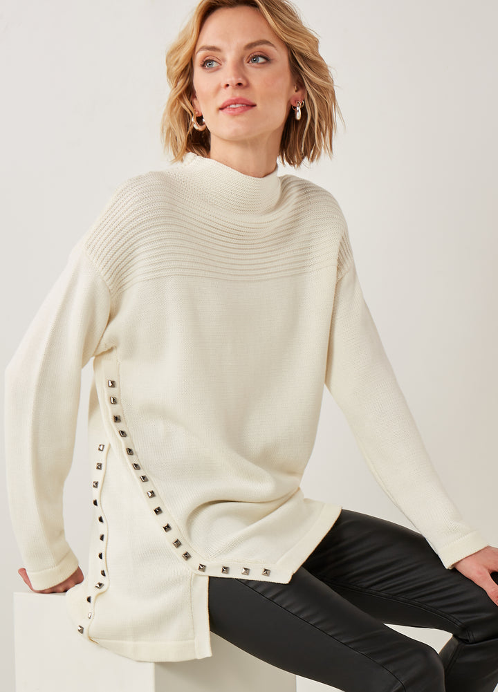 Stella Tunic Sweater in White