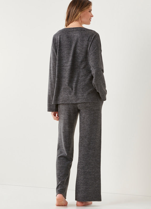 Weekend Lounge Top in Charcoal