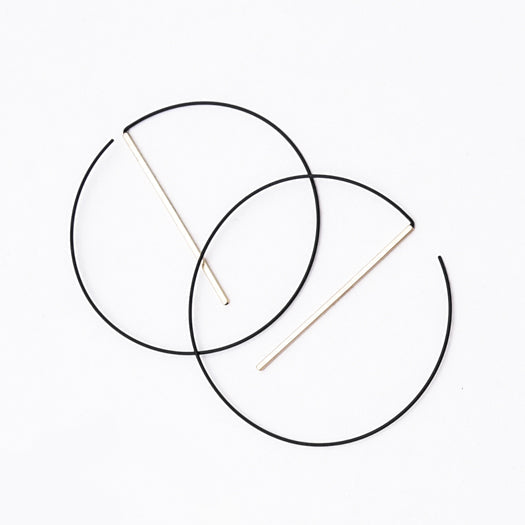Float Hoops Black Gold