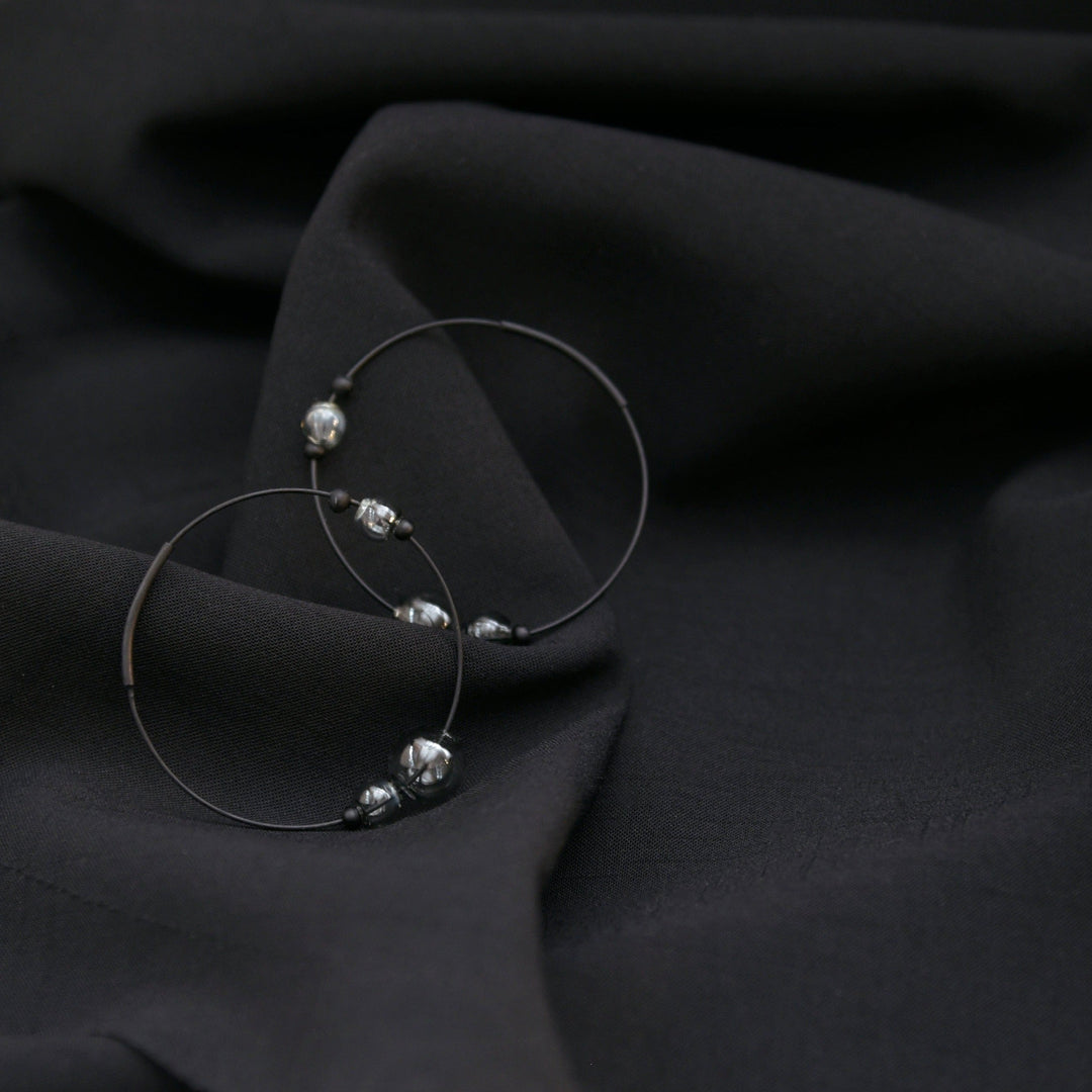 Eclipse Hoops Glass Grey