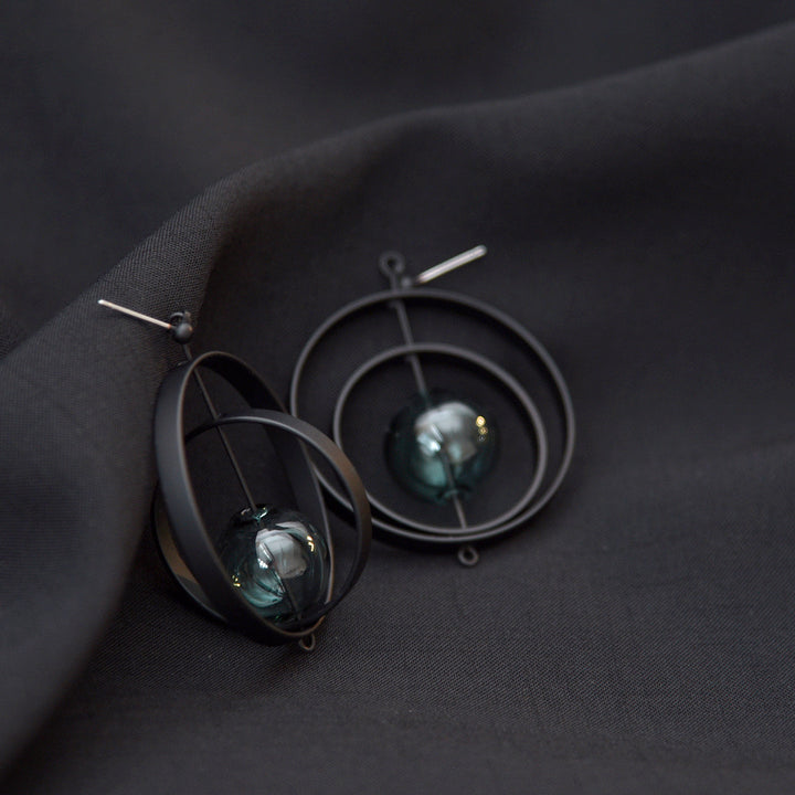 Eris Earrings Glass Aqua