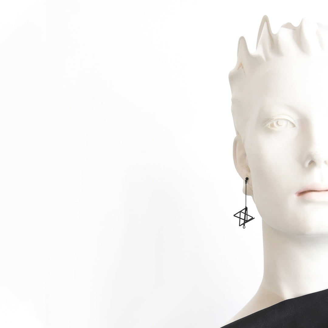 Spark Earrings Matte Black