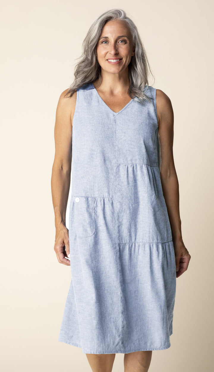 Maya Dress in Cornflower