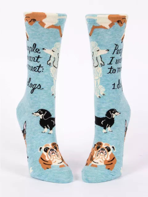 People to Meet: Dog Women's Socks