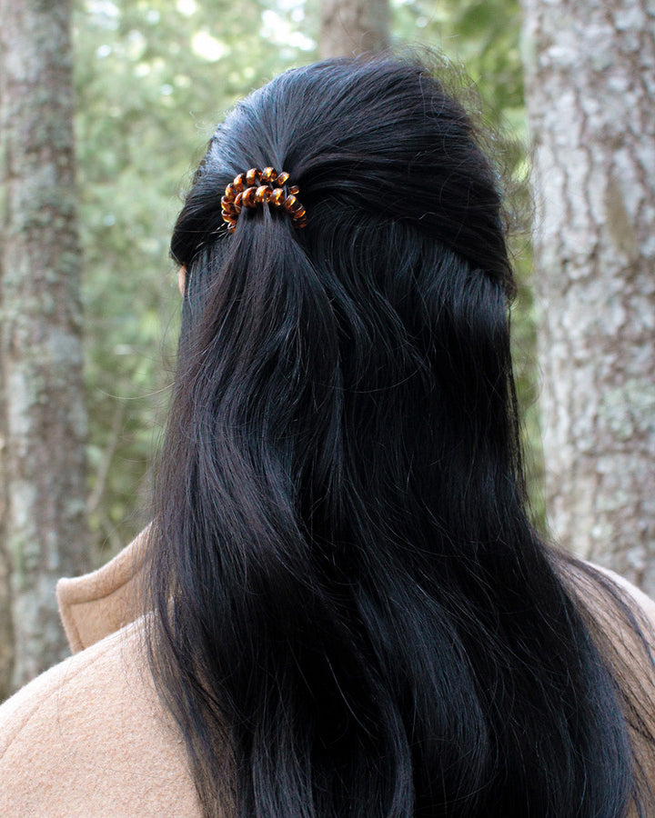 Pack Metallic Hair Cords in Chrome