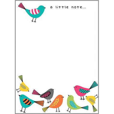 Memo Pad - Bright Birds