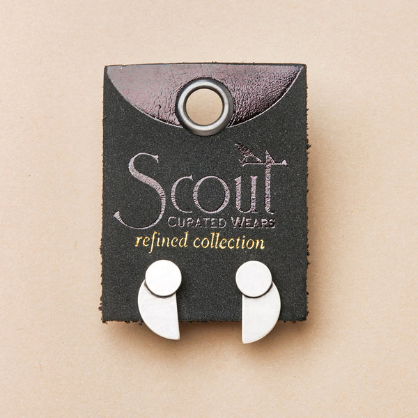 Eclipse Stud in Sterling Silver