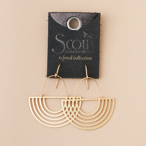 Solar Rays Earring in Gold Vermeil