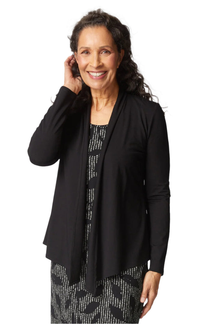 Core Travel Waterfall Jacket in Black