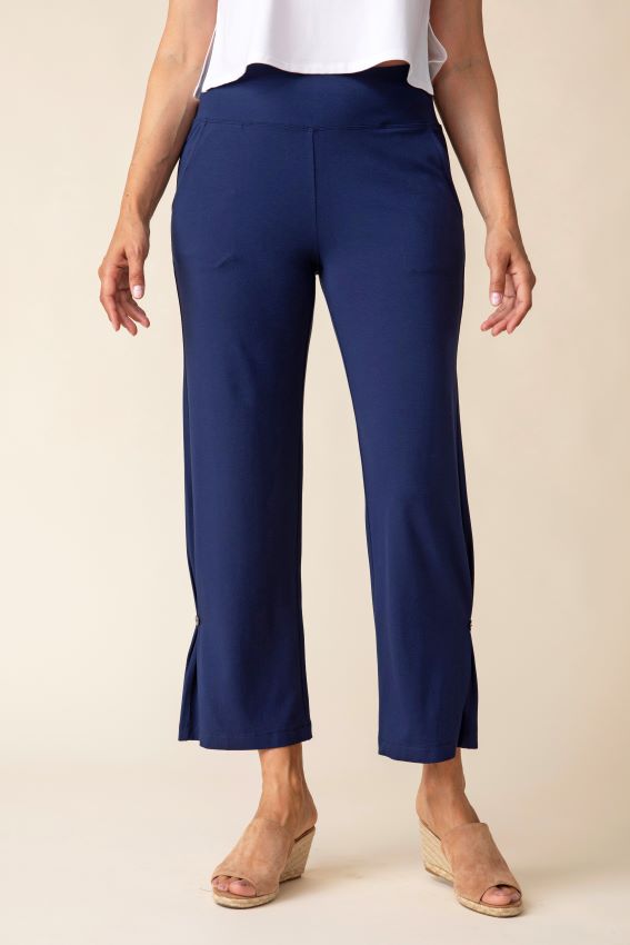 Core Travel Side Pleat Pant in Navy