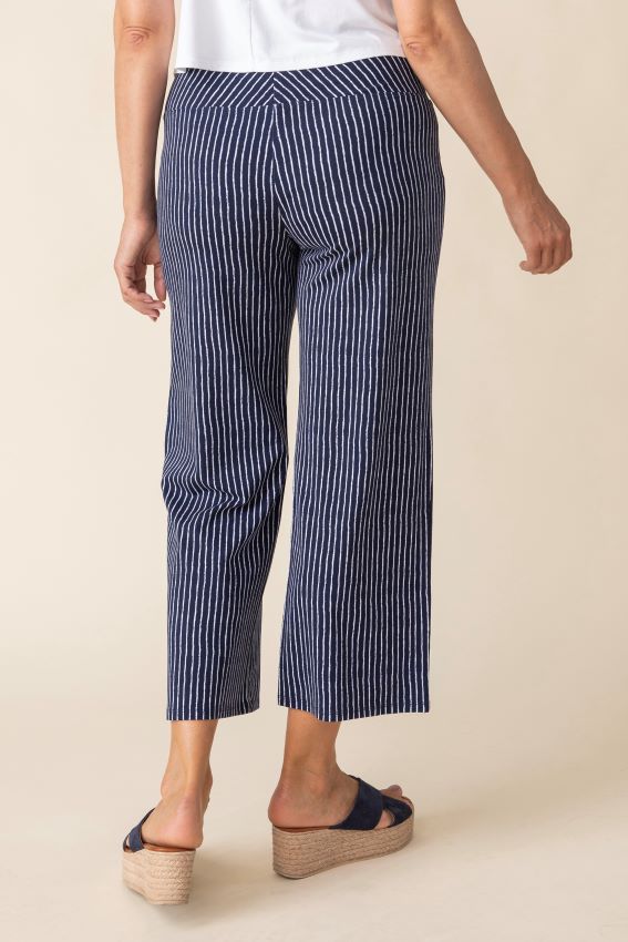 Core Travel Bamboo Flood Pants in Navy