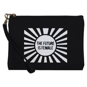 Future Is Female Wristlet Pouch - Zip Pouch