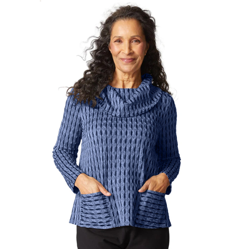 Newport Knit Pocket Top in Oxford
