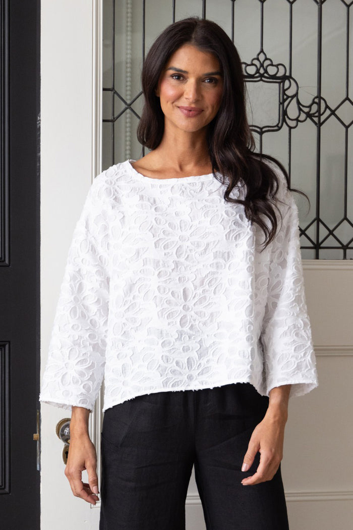 Urban Petal Topper in White