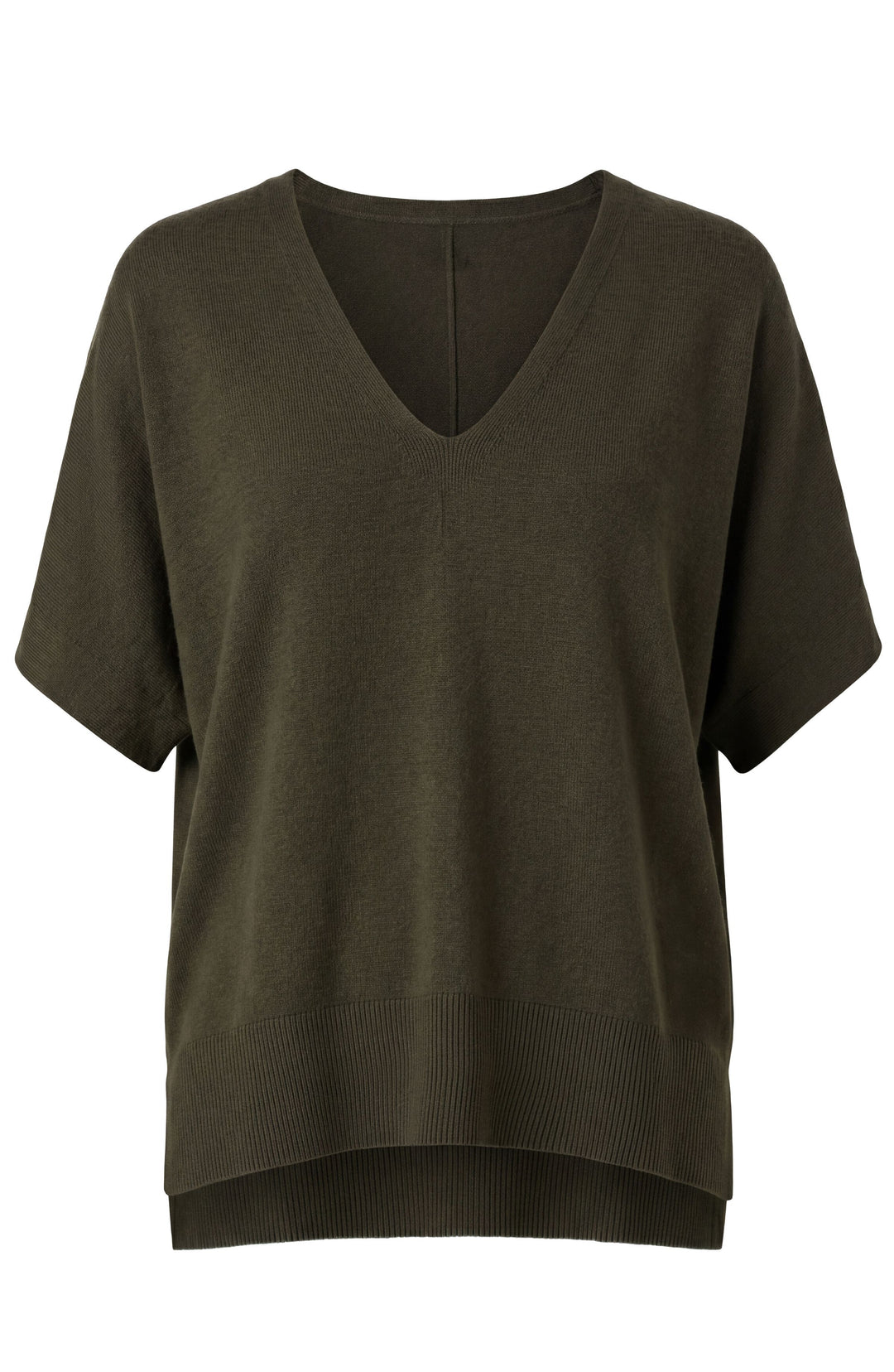 Short Sleeve Dolman Popover Sweater in Java