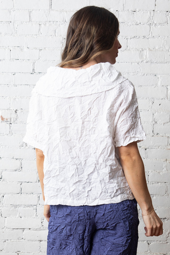 Crush Travel Pack-It Pullover in White
