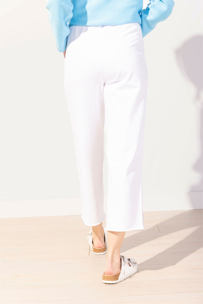 Ocean Front Terry Easy Breezy Pant in White