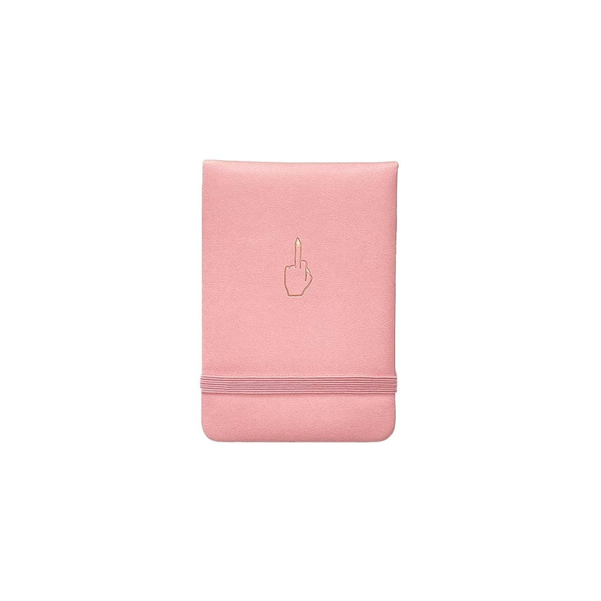 Middle Finger Pocket Journal in Pink