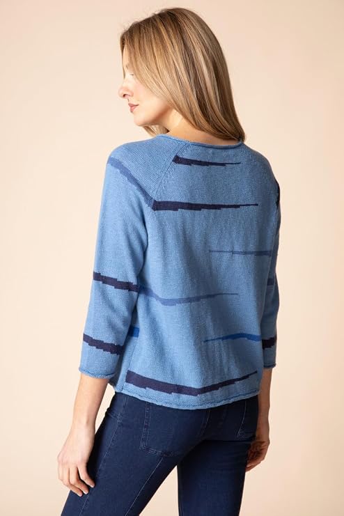 Boardwalk Sweaters Raglan Pullover in Harbour