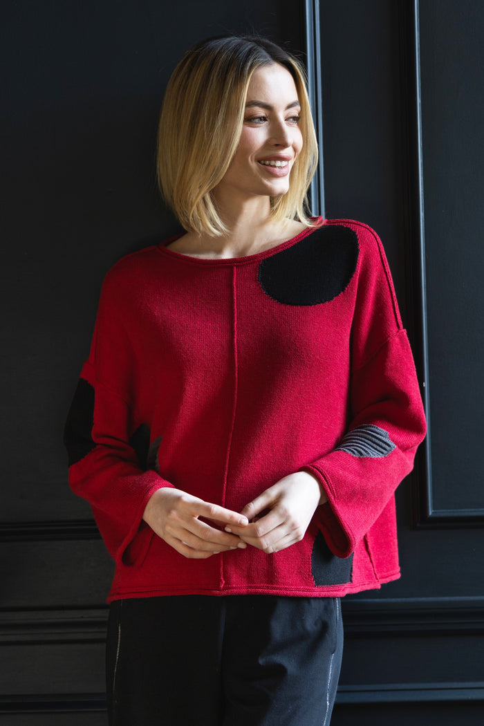 Circle Back Pullover in Chili