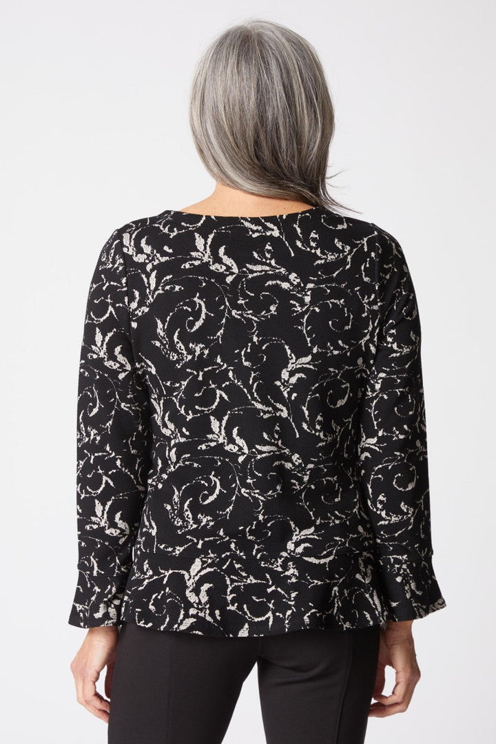 Peplum Pullover in Dove