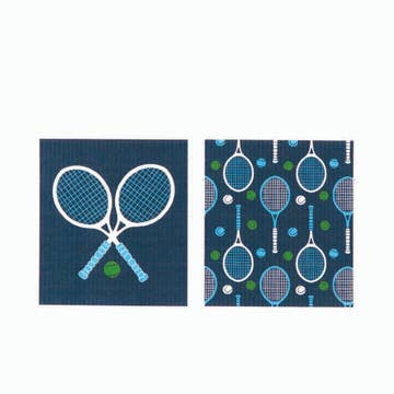 Tennis Blu Cloths Reusable Sponge-Cloth, Set of 2