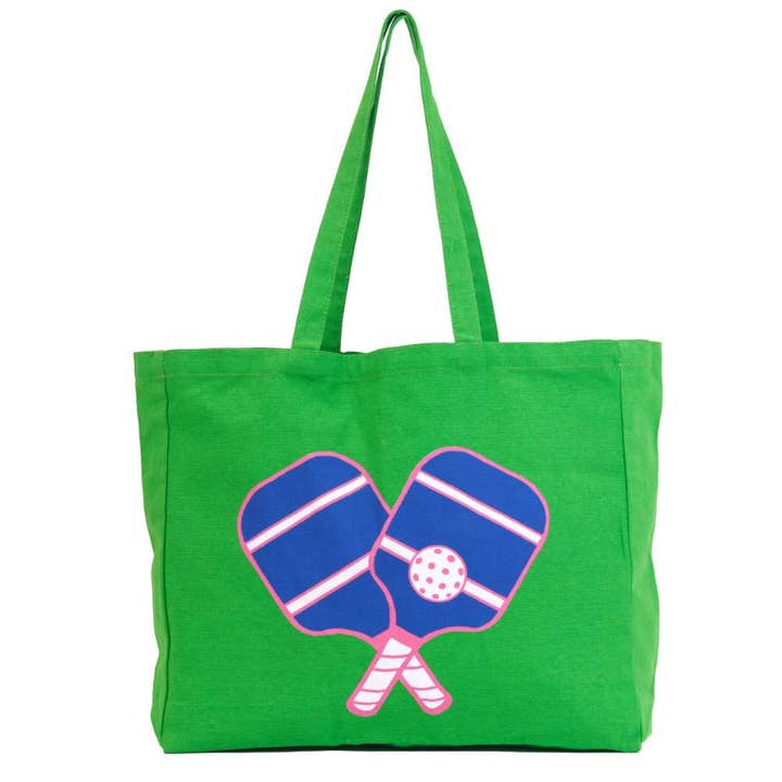 Pickleball Green Shopper Tote Bag