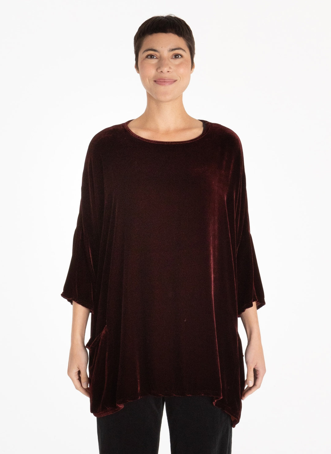 One Size Pullover in Barnwood Velvet