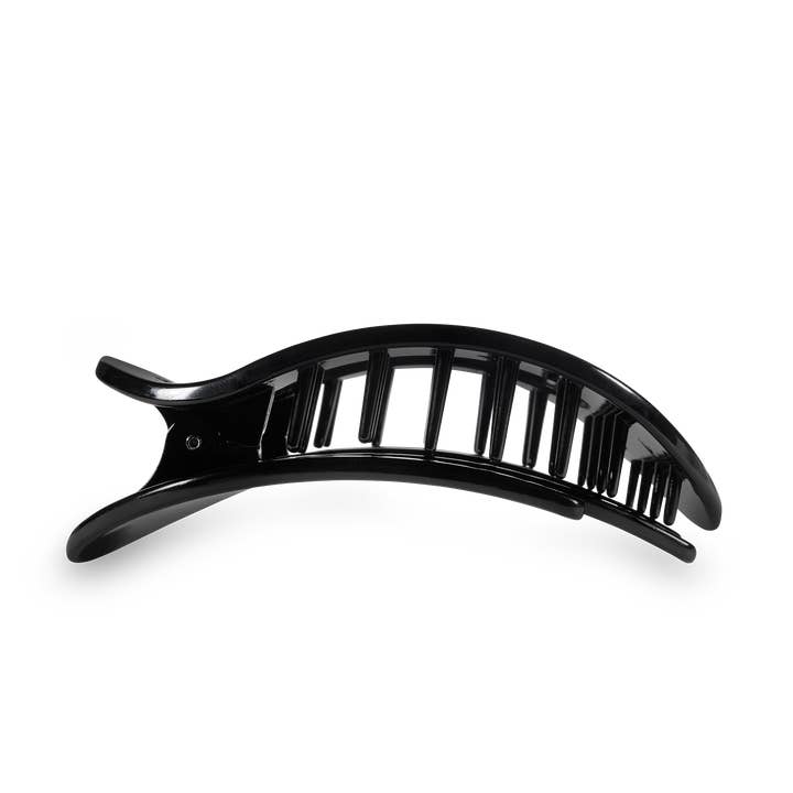 Round Flat Hair Clip | Small | Jet Black