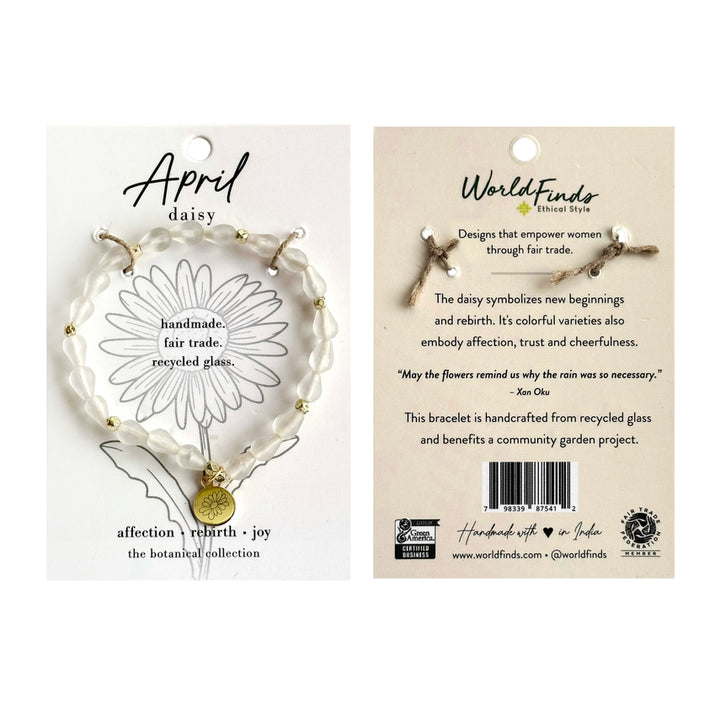 April Botanical Bracelet - Daisy