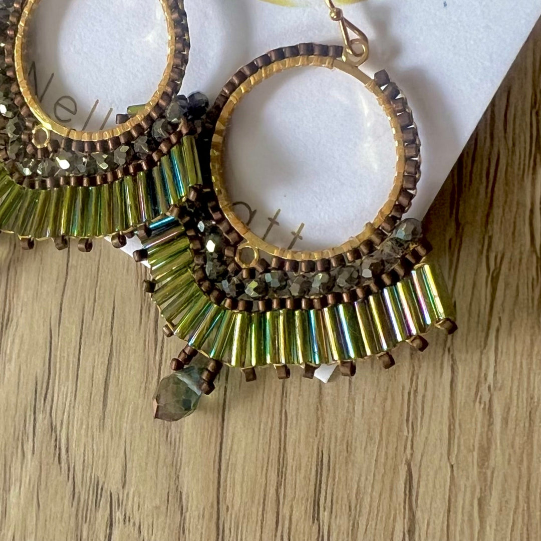Secret Garden Seed Bead Earrings