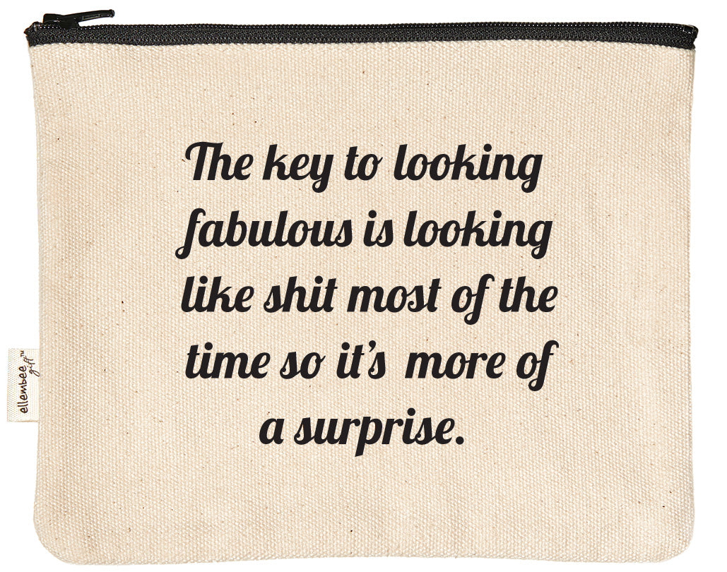 The key to looking fabulous | Zipper Pouch