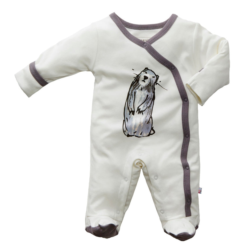 Jane Goodall Animal Footie with Marmot