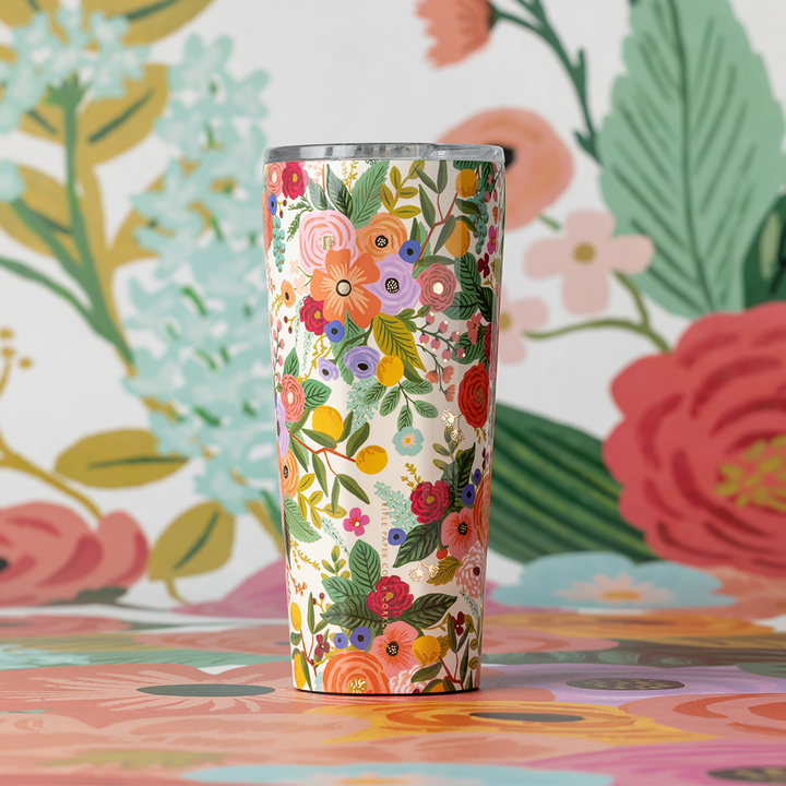 Garden Party Cream 24oz Tumbler