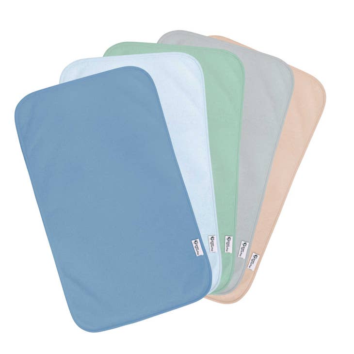 Stay-Dry Burp Pads in Blueberry (pack of 5)