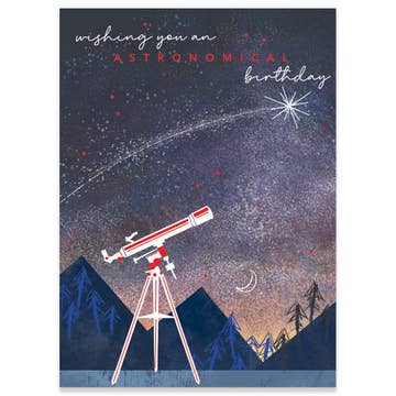 Astronomical Birthday Card