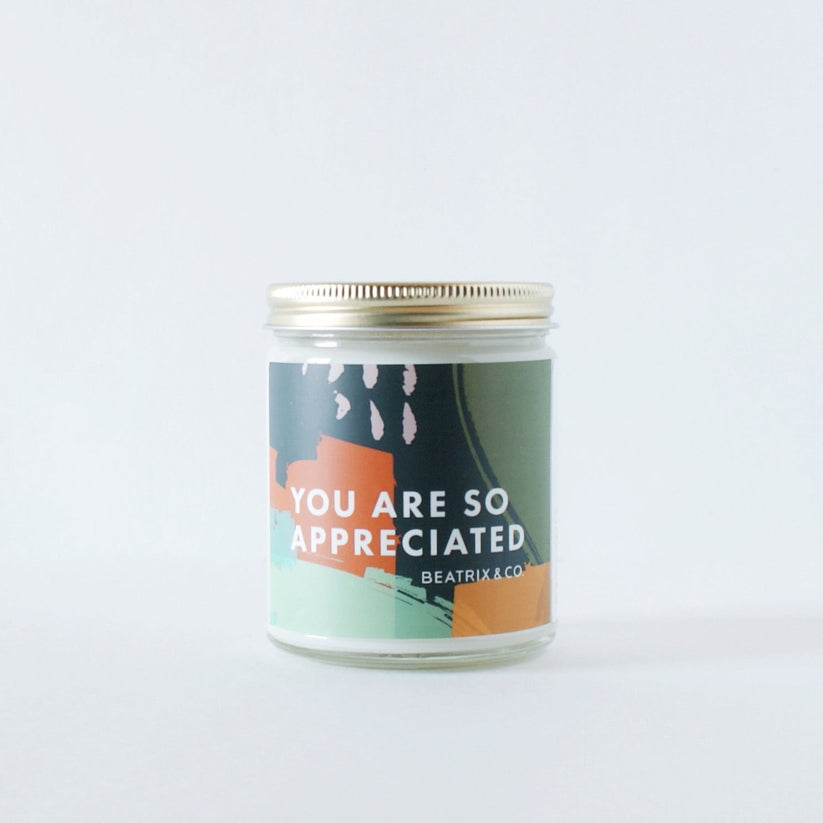 You Are So Appreciated Candle in Seaberry & Sea Salt