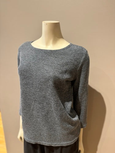 Boatneck Top 3/4 Sleeve in Cove