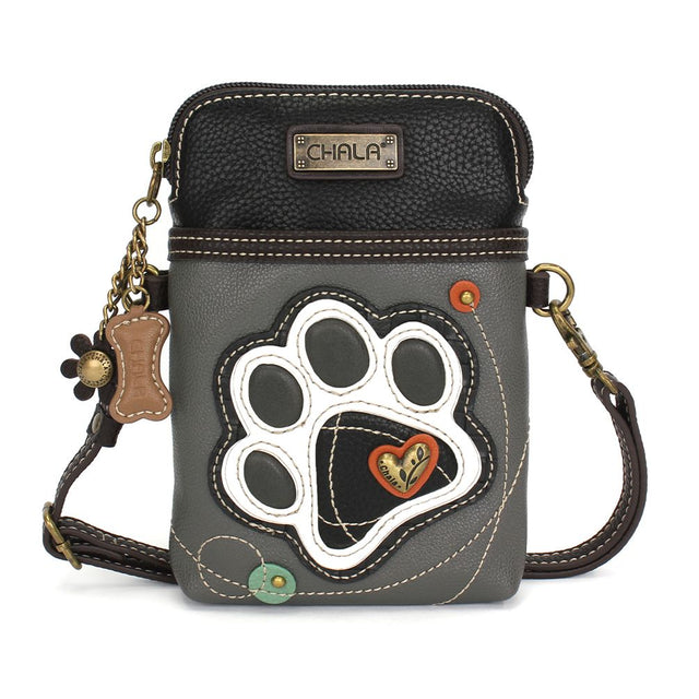 Cellphone Xbody - B&W Paw Print