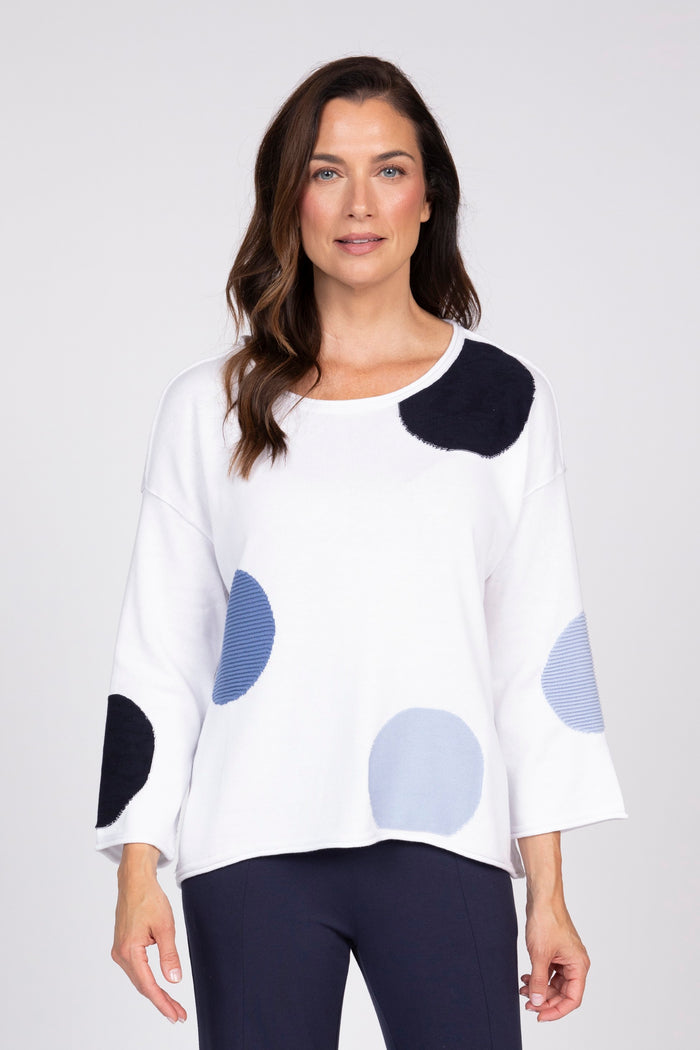 Full Circle Pullover in White