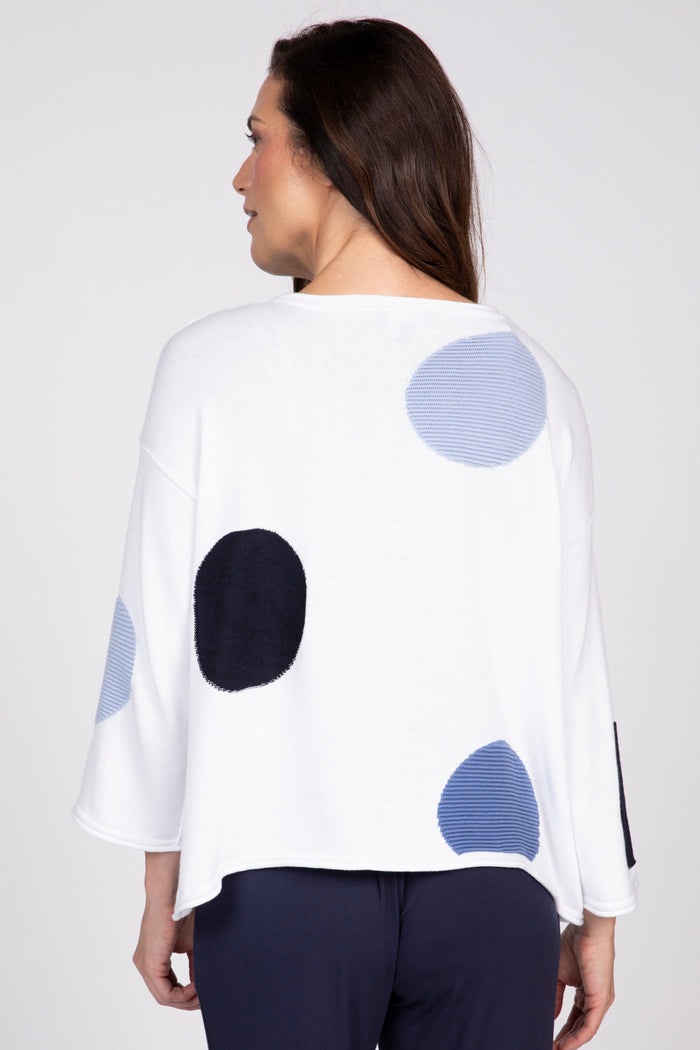 Full Circle Pullover in White