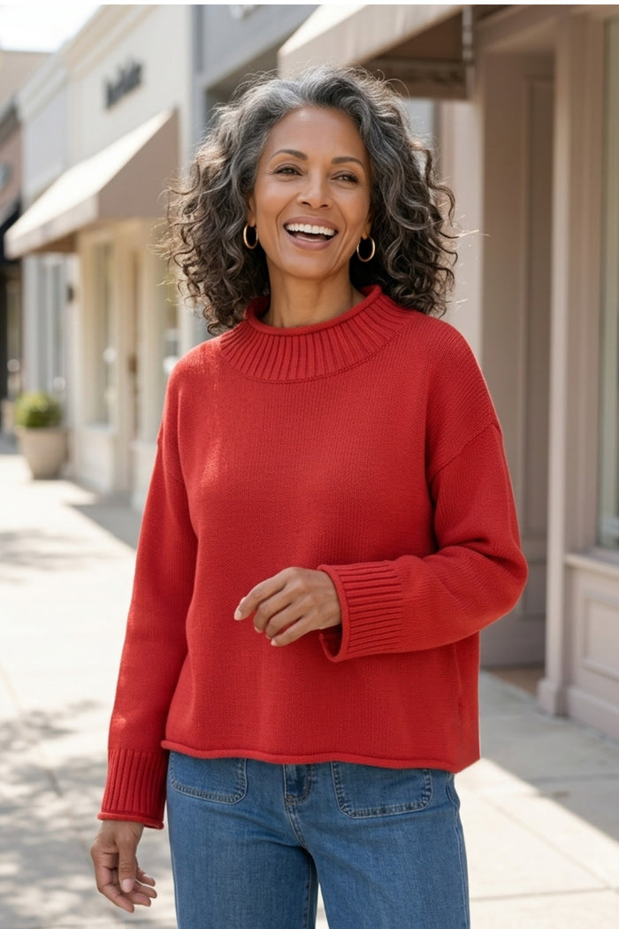Fireside Cozy Cabin Sweater in Sienna