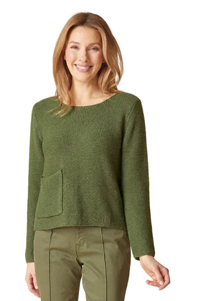 Fireside Cafe Pullover in Fern