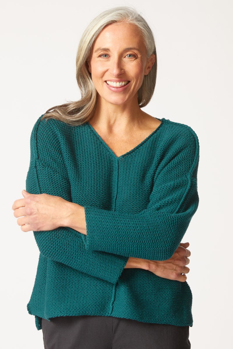 Fireside Cafe Pullover in Juniper