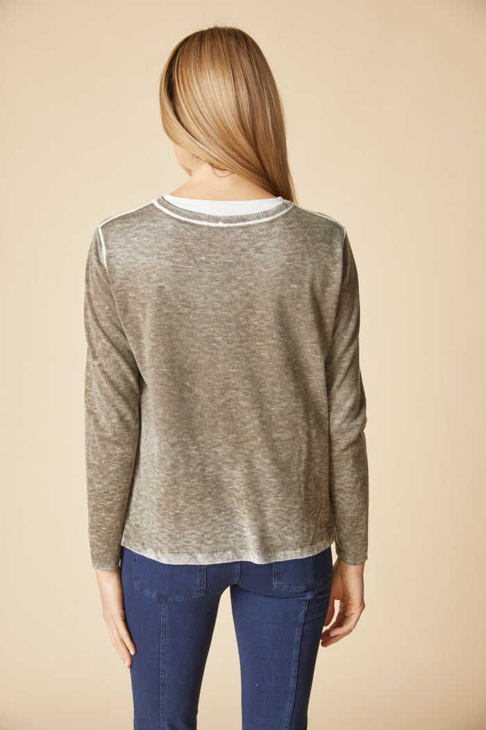 Layer-It Sweater in Umber