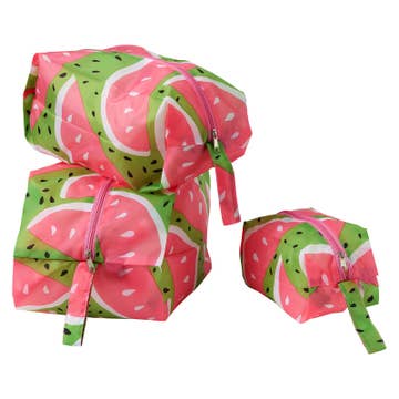 Watermelon Travel Cubes, Set of 3