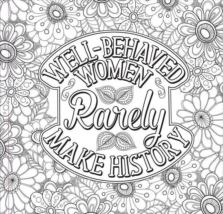 Kick-Ass Affirmations for Women Coloring Book