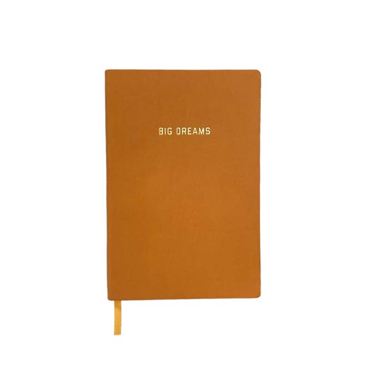 Big Dreams Lined Journal in Goldenrod