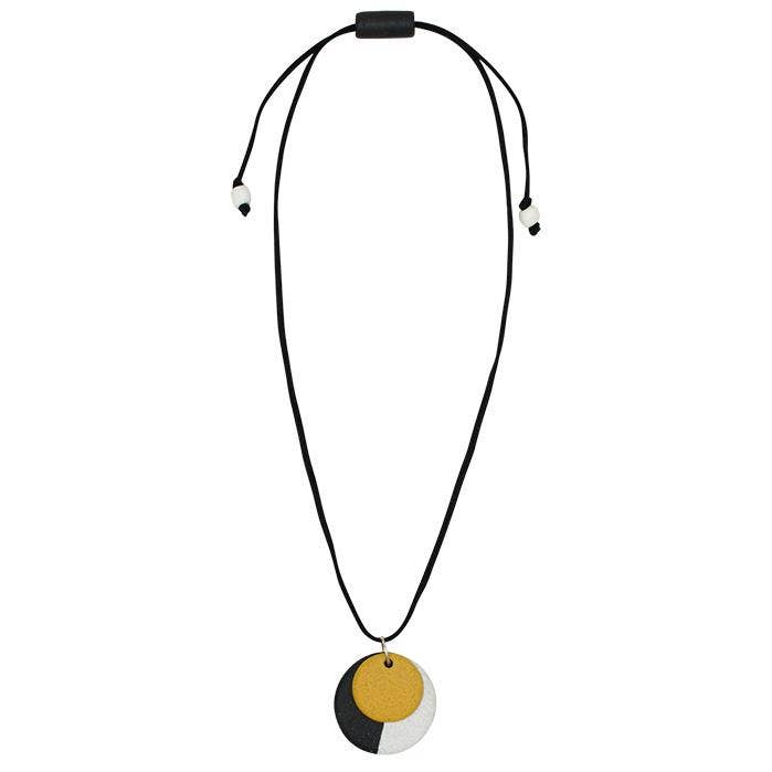 Full Circle Necklace - Mustard
