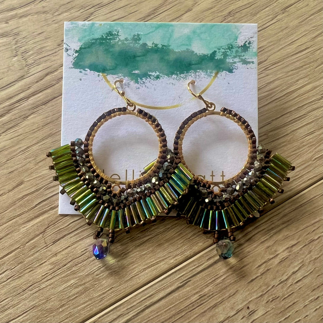 Secret Garden Seed Bead Earrings